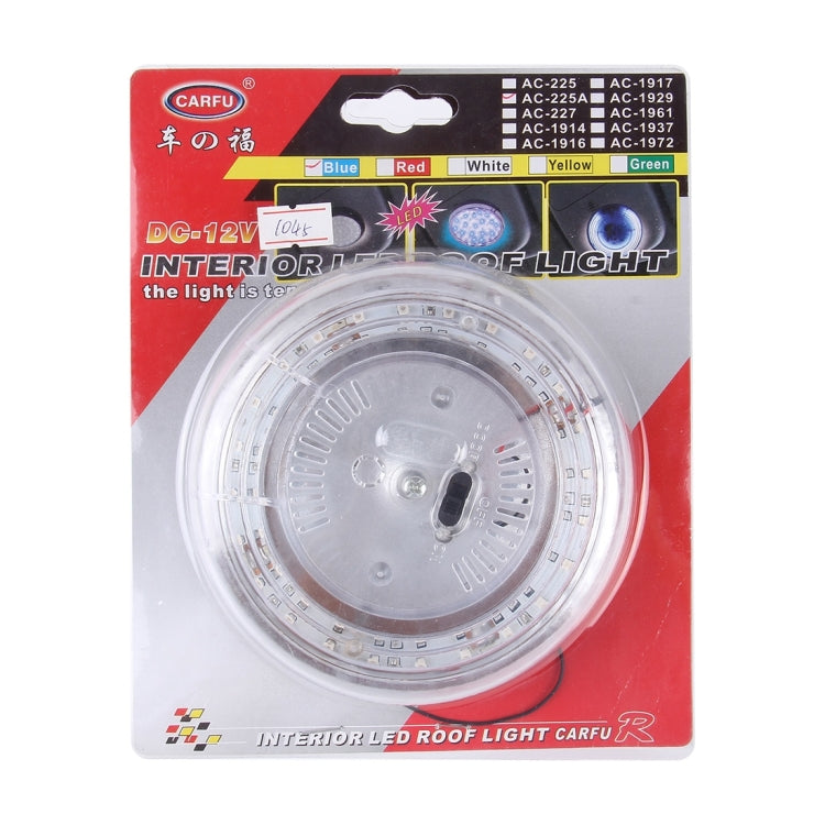 CARFU AC-225A 3W Interior LED Roof Light With 24 SMD-2835-LED Lamps, DC 12V(Blue Light)