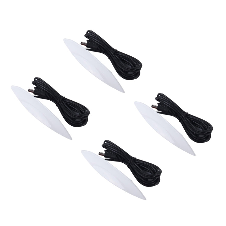 4 PCS Car Truck LED Wheel Lights Tire Light Eyebrow Shape Decorative Lights Kit Atmosphere Lamp 3 Mode DC 12-24V