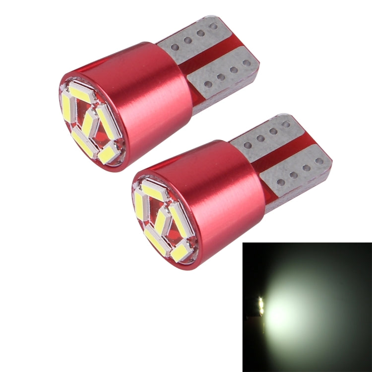 2 PCS T10 200lm 6000K 2W 6 SMD-4014 LEDs Car Clearance Light Lamp, DC 12V(White Light)