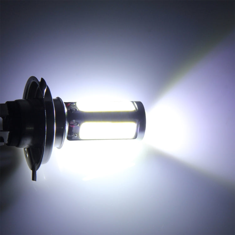2 PCS H4 20W 1250LM 6000K 5 COB LEDs Car Fog Lights, DC 12V(White Light)