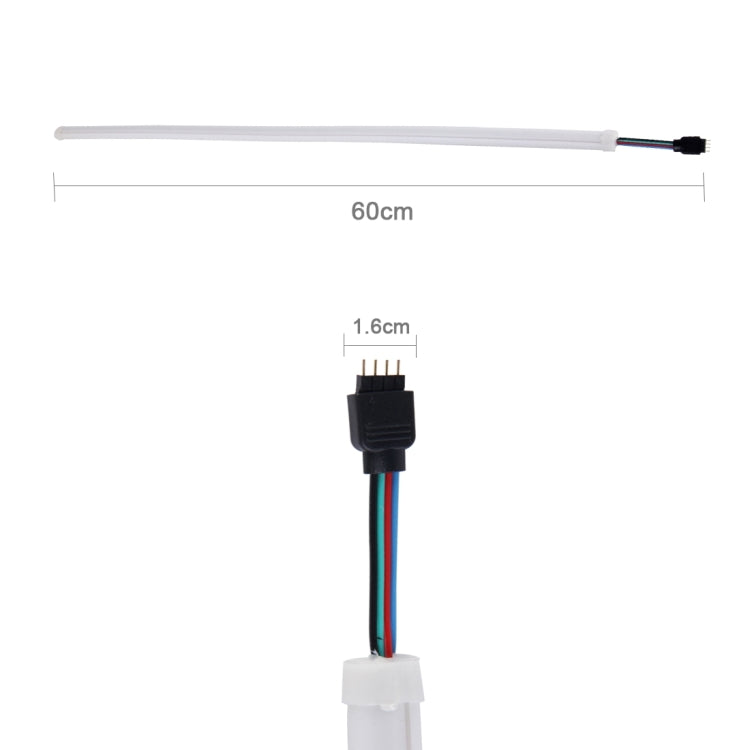 2 PCS Colorful Multi-models Fade Flash Strobe Lighting Form Car Daytime Running Lights Soft Article Lamp with Remote Control, DC 12V, Cable Length:2m