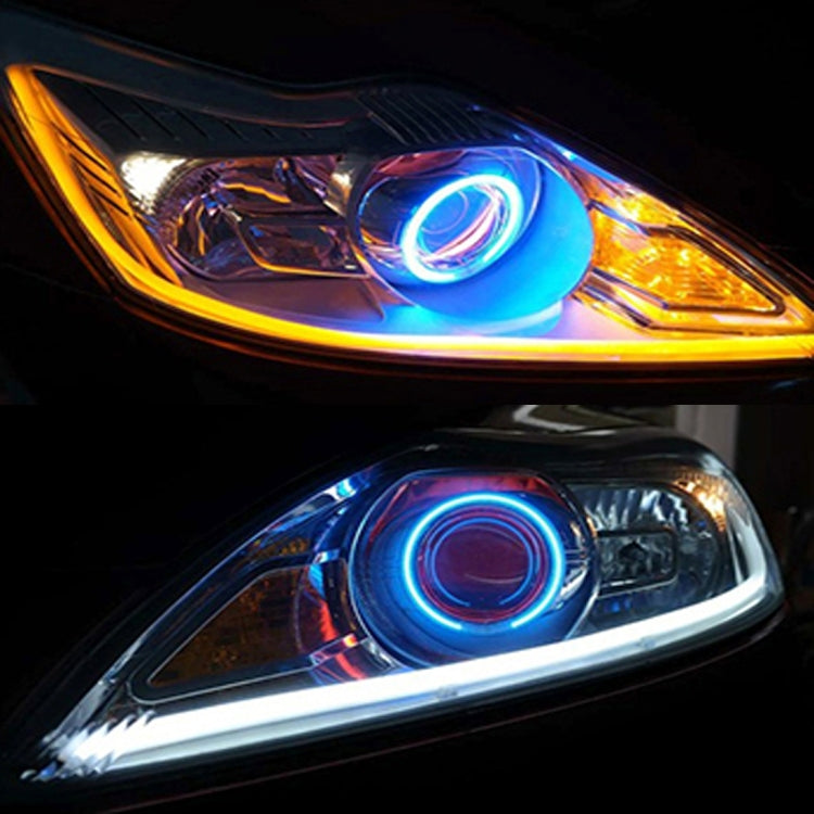 2 PCS Colorful Multi-models Fade Flash Strobe Lighting Form Car Daytime Running Lights Soft Article Lamp with Remote Control, DC 12V, Cable Length:2m