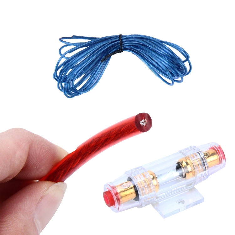YH-128 1200W Car Amplifier Audio Power Cable Subwoofer Wiring Installation Kit with High Performance RCA Interconnect