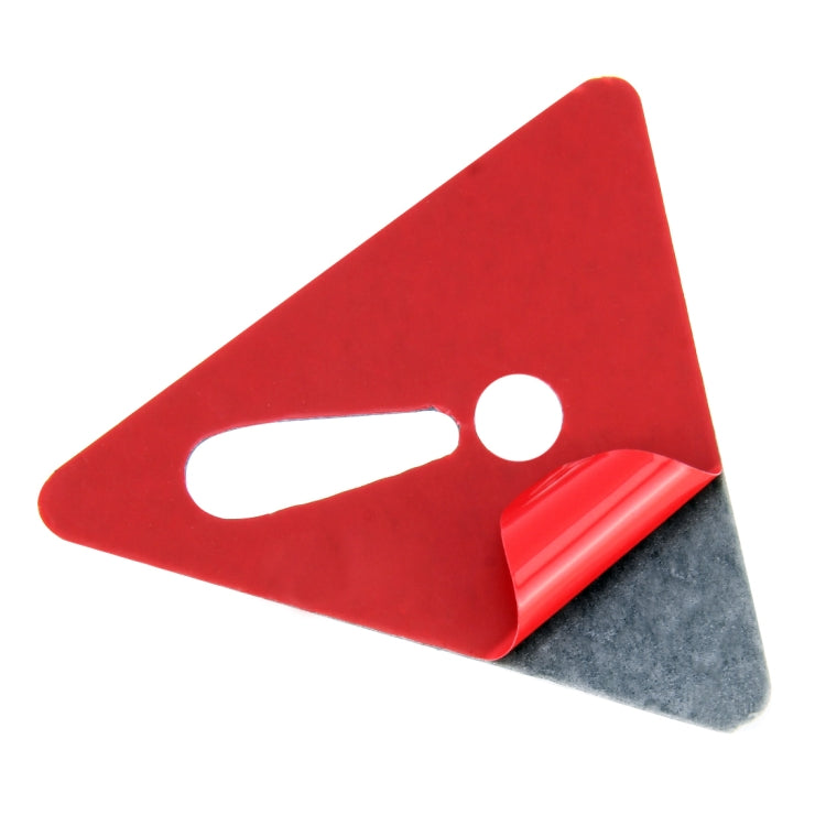 2 PCS Car-Styling Triangle Carbon Fiber Warning Sticker Decorative Sticker