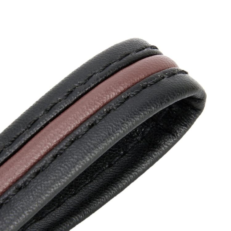 Leather Strap + Metal Buckle Keychain Simple Style Key Ring