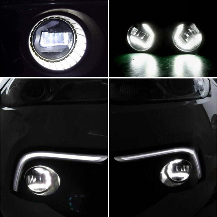 IPHCAR M701 2 PCS DC 12V 15W 6000K(Fog Light) 8000K(Running Light) 1000LM 2 in 1 Fog Light + Daytime Running Light (White Light)&#160;