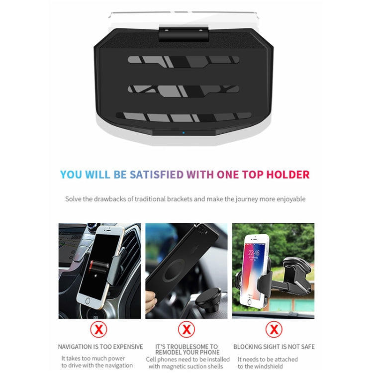 Car DC 5V/2A 5W Fast Charging Qi Standard Wireless Charger Pad, Car DC 5V/2A Fast Charging Qi Standard Wireless Charger Mobile Navigation Bracket