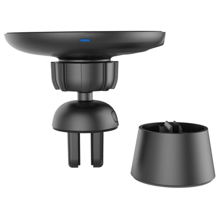 BQ003 2-in-1 Phone Holder QC3.0 Magnetic Wireless Car Charger, For iPhone, Galaxy, Huawei, Xiaomi, LG, HTC etc. QI Standard Smart Phones(Black)