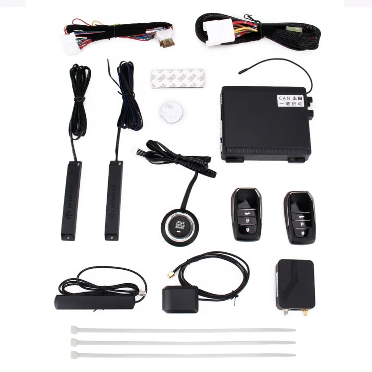 RFID Smart Keyless Car Switch Car Engine Start Stop Switch Car Push Start Switch for Toyota, Link with Cellphone