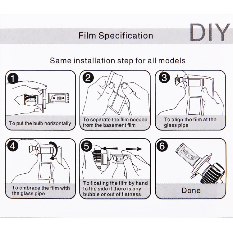 H4 Motorcycle Headlights DC 9-32V 3600LM 25W with 9 CSP Y19 Lamp Beads and Five Color Temperatures