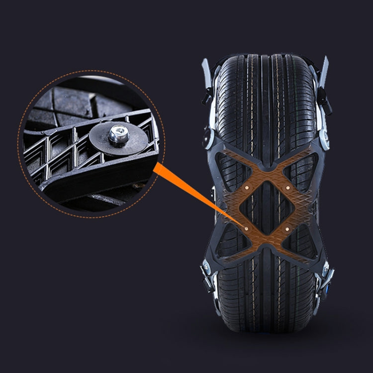 6 PCS Car Tire Emergency Cross Anti-skid Chains Tyre Anti-slip Chains (Small Size)