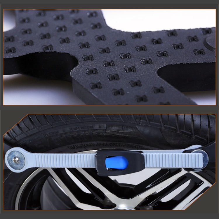 6 PCS Car Tire Emergency Cross Anti-skid Chains Tyre Anti-slip Chains (Large Size)