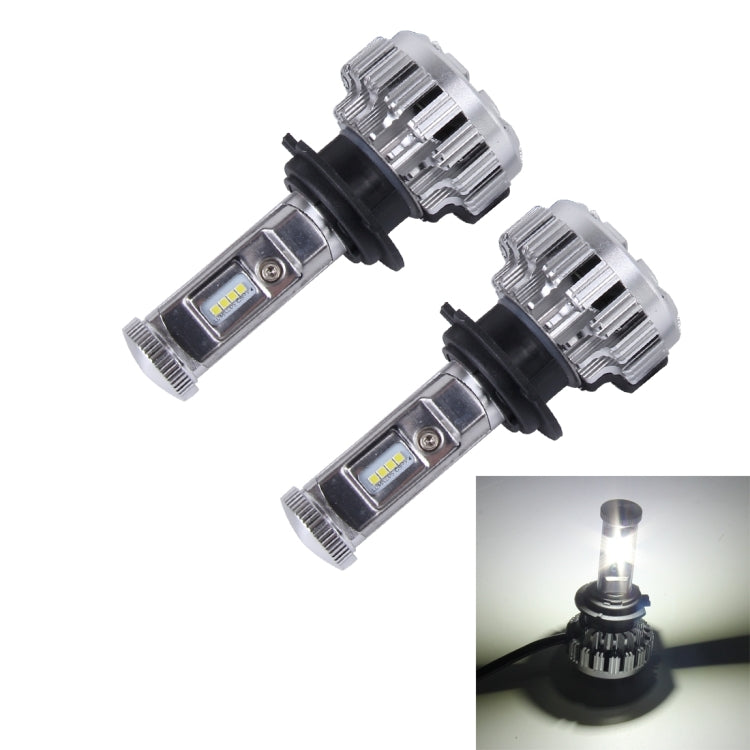 2 PCS H7 35W 3800lm 6500K Car LED Headlight with 8 CREE Lamps, DC 8-48V(White Light)