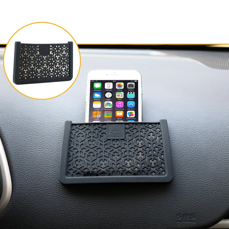 Car Storage Bag Multi-use Tools Organizer Boxes Car Storage Box Bonded Phone Holder Paste Type Silicone Storage Net Bag, Size: 15*9cm