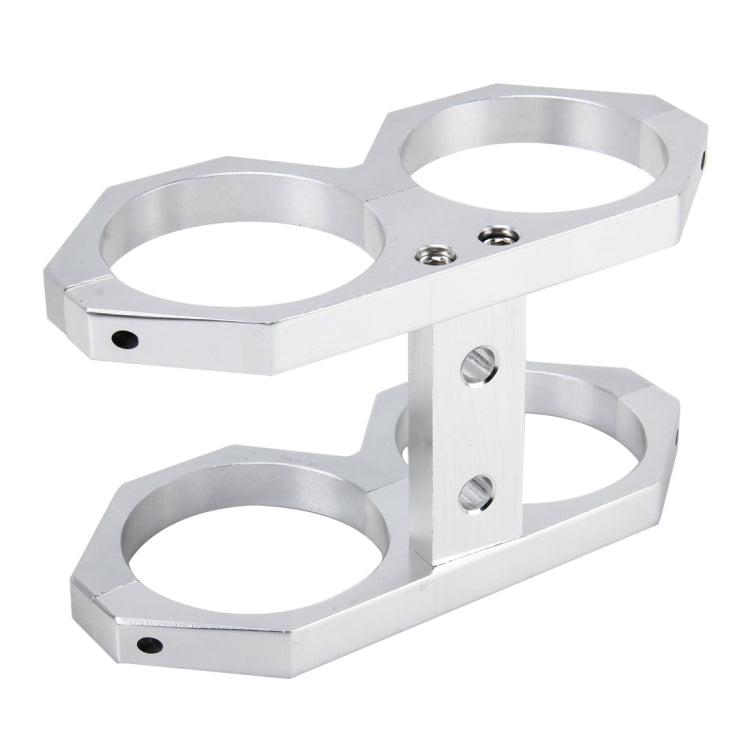 Aluminum Alloy Double Fuel Pump Bracket Oil Filter Bracket for Fuel Pump Fuel Filter Bracket Dual Oil Pump Bracket