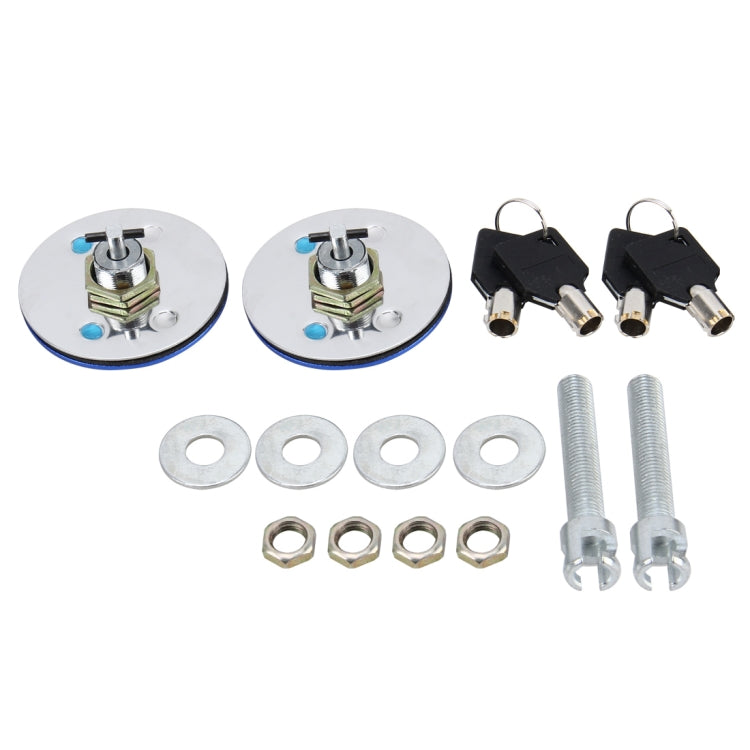 2 PCS Car Cover Lock Modified Hood Lock General Racing Car Cover Lock Modified Engine Cover Lock Racing Front Cover Lock with Keys