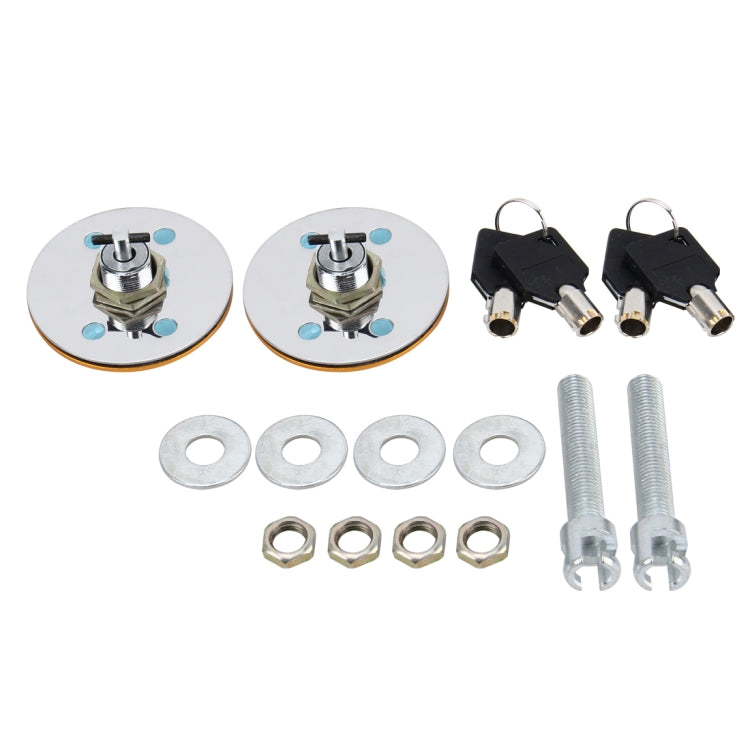 2 PCS Car Cover Lock Modified Hood Lock General Racing Car Cover Lock Modified Engine Cover Lock Racing Front Cover Lock with Keys