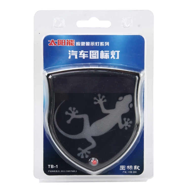 Solar Charging Lithium Battery Storage Gecko Avoidance Pattern Icon Lamp Free Wiring Maintenance-free Waterproofing Bright Full-color LED Lights