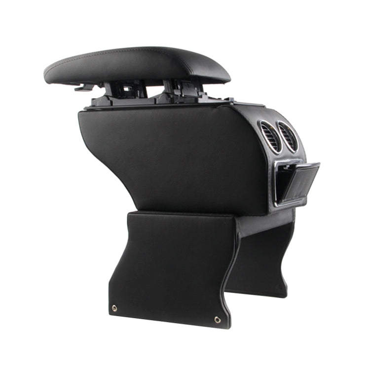 Car ABS Leather Wrapped Armrest Box with Fast Charge USB Holes and Cables for Tiguan