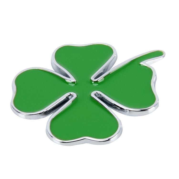 Four Leaf Clover Herb Luck Symbol Badge Emblem Labeling Sticker Styling Car Dashboard  Decoration, Size: 4*3.3cm