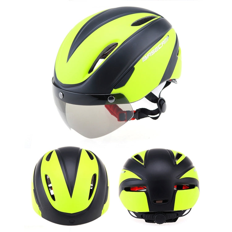 Base Camp Colorful Men and Women Road Mountain Bike Magnetic Goggles Helmets Riding Safety Helmet Head Circumference Fit for 56-62cm