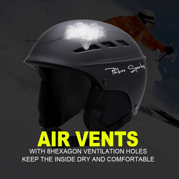 Single and Double Plate Skiing Professional Protective Helmet 8 Air Vents PC Shell Adjustable Buckle Parent-child Protective Helmet, Size: L, Fit for 56-62cm(Rose Red)