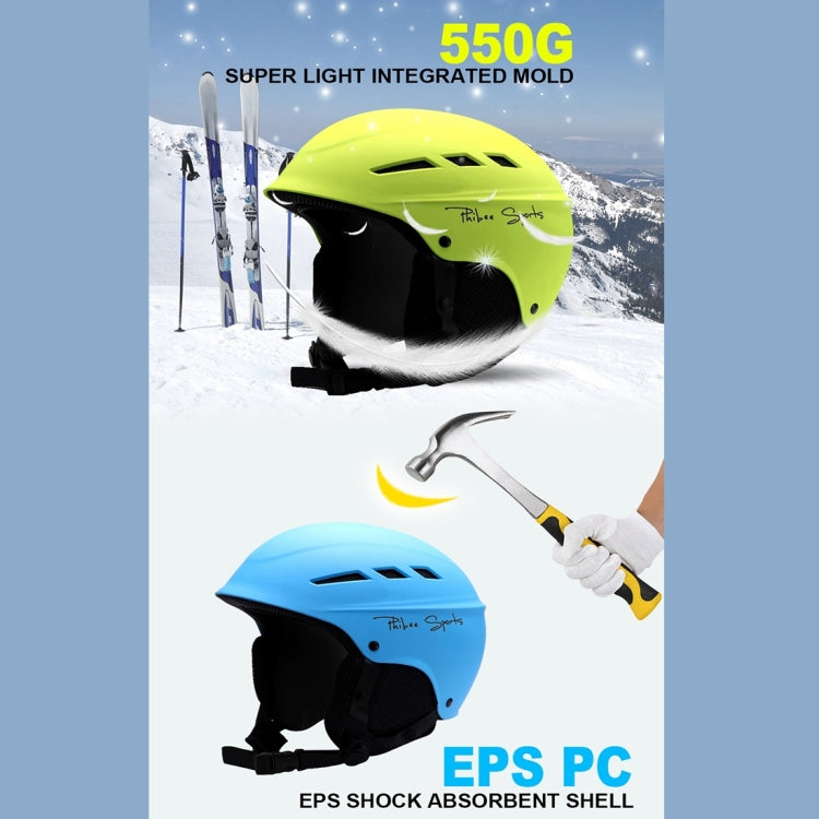 Single and Double Plate Skiing Professional Protective Helmet 8 Air Vents PC Shell Adjustable Buckle Parent-child Protective Helmet, Size: M, Fit for 56-60cm(Rose Red)