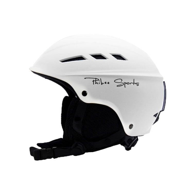 Single and Double Plate Skiing Professional Protective Helmet 8 Air Vents PC Shell Adjustable Buckle Parent-child Protective Helmet, Size: S, Fit for 50-56cm