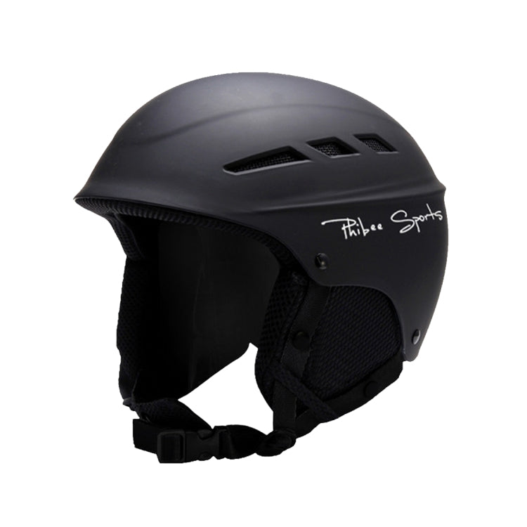 Single and Double Plate Skiing Professional Protective Helmet 8 Air Vents PC Shell Adjustable Buckle Parent-child Protective Helmet, Size: S, Fit for 50-56cm