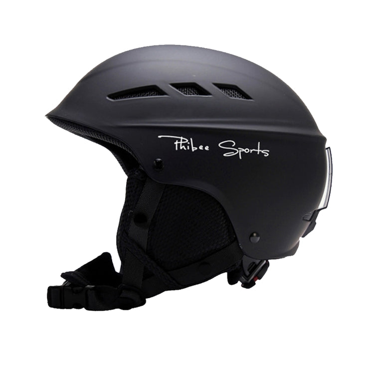 Single and Double Plate Skiing Professional Protective Helmet 8 Air Vents PC Shell Adjustable Buckle Parent-child Protective Helmet, Size: S, Fit for 50-56cm