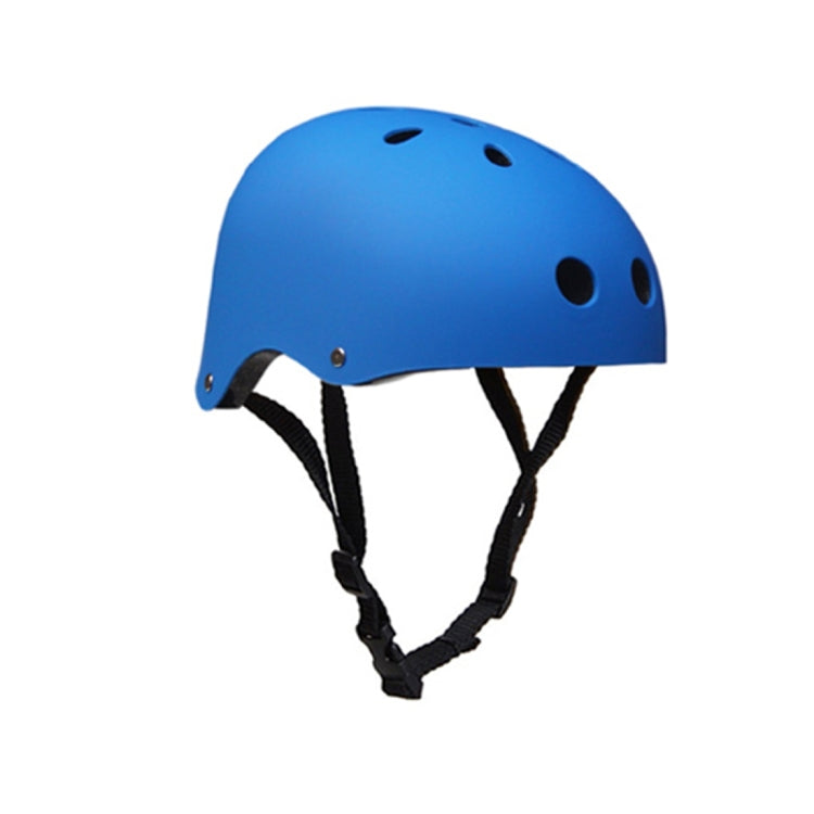 Climbing Equipment Safety Helmet Cave Rescue Children Adult Helmet Development Outdoor Hiking Skiing Supplies Suitable Head Circumference: 57-60cm, Size: L(Blue)