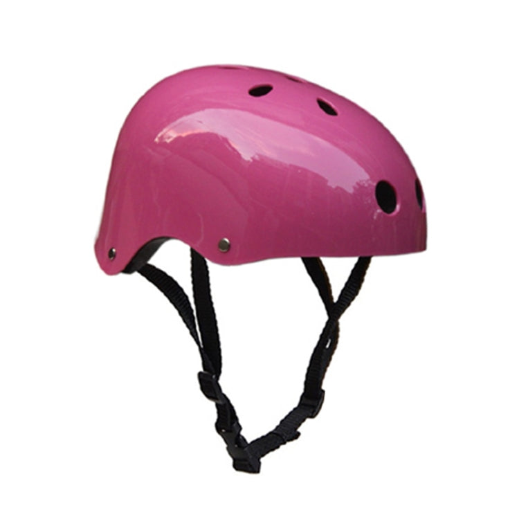 Climbing Equipment Safety Helmet Cave Rescue Children Adult Helmet Development Outdoor Hiking Skiing Supplies Suitable Head Circumference: 50-54cm, Size:S(Pink)