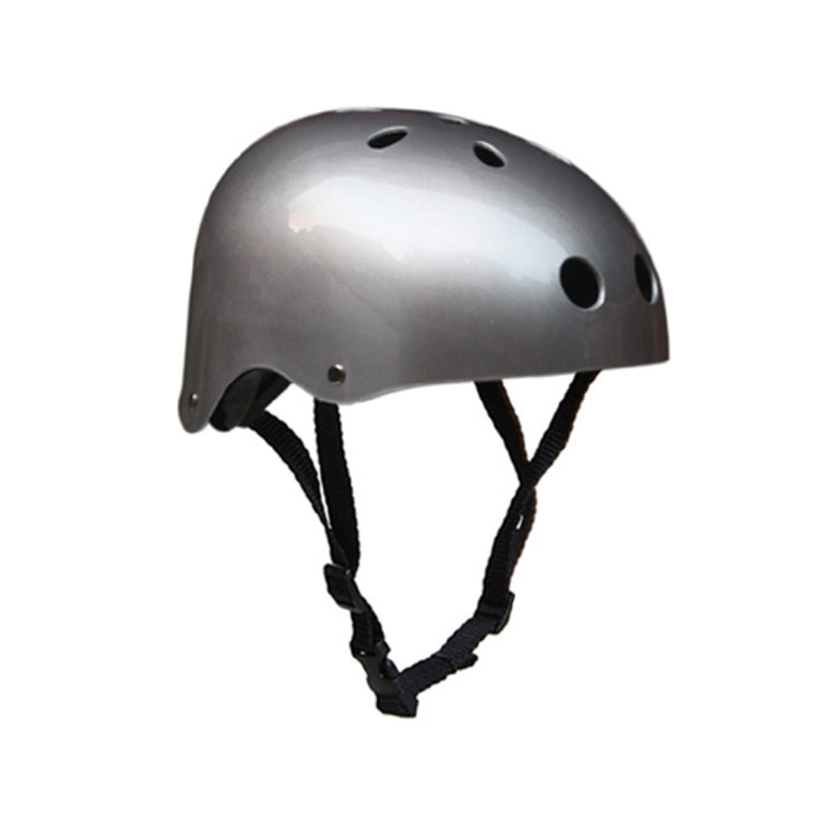 Climbing Equipment Safety Helmet Cave Rescue Children Adult Helmet Development Outdoor Hiking Skiing Supplies Suitable Head Circumference: 54-57cm, Size: M(Silver)