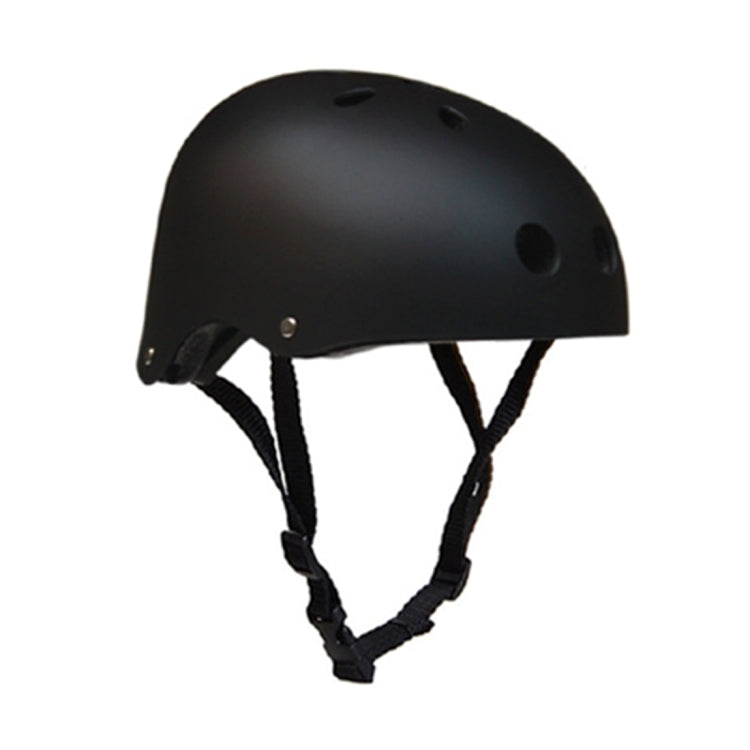 Climbing Equipment Safety Helmet Cave Rescue Children Adult Helmet Development Outdoor Hiking Skiing Supplies Suitable Head Circumference: 54-57cm, Size: M(Black)
