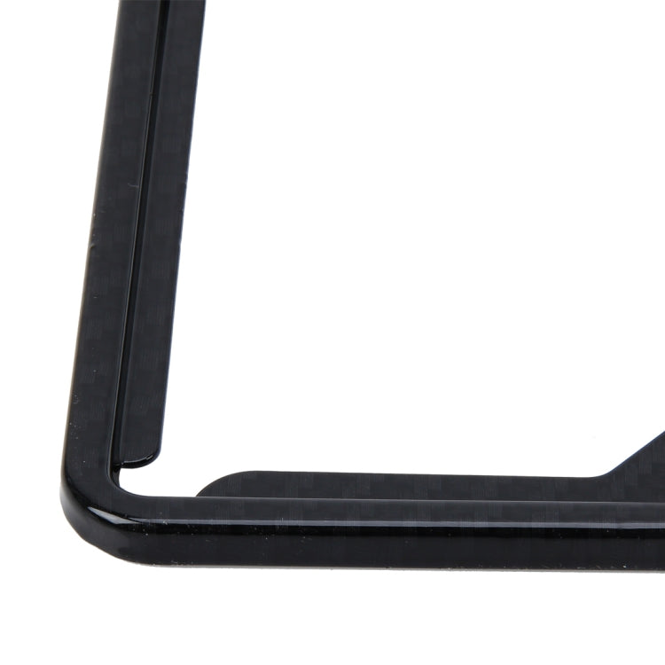 2 PCS Carbon Lead License Plate Frame Simple and Beautiful Car License Plate Frame Holder Universal License Plate Holder(Black)