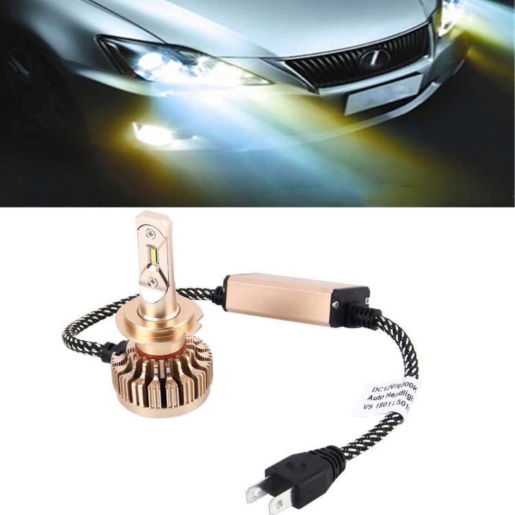 2 PCS H7 25W 2000LM 6000K Pure White High Power LED Headlight Bulbs Conversion Kit, DC 12-24V