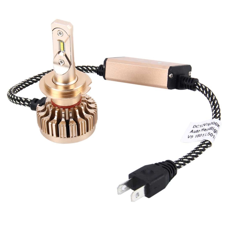 2 PCS H7 25W 2000LM 6000K Pure White High Power LED Headlight Bulbs Conversion Kit, DC 12-24V