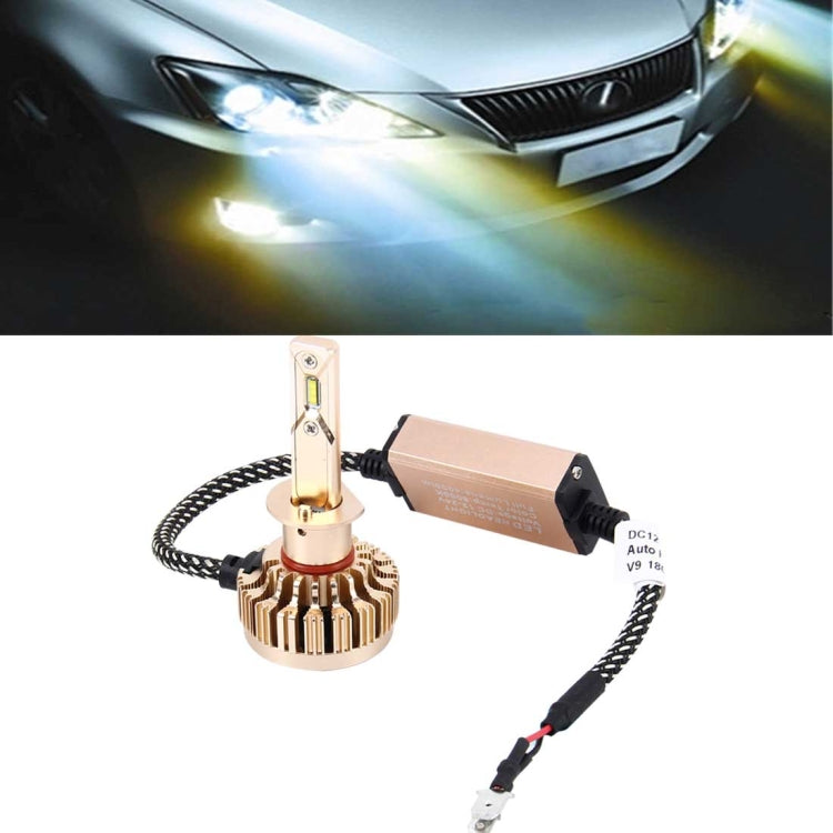 2 PCS H3 25W 2000LM 6000K Pure White High Power LED Headlight Bulbs Conversion Kit, DC 12-24V