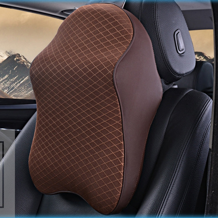Dual-purpose Rebound Memory Foam Car Headrest Pillow Breathable Waist Back Cushion