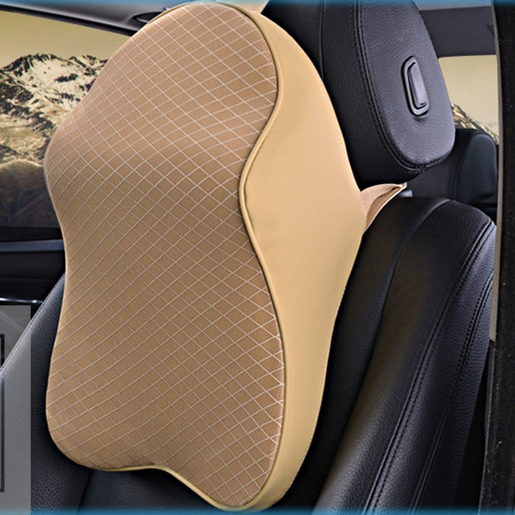 Dual-purpose Rebound Memory Foam Car Headrest Pillow Breathable Waist Back Cushion