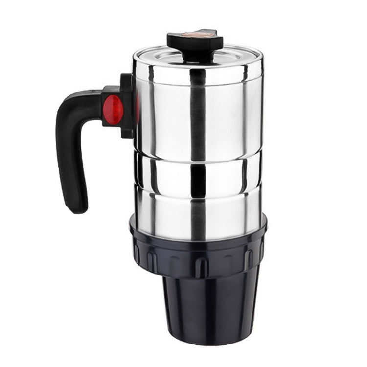 DC 12V Stainless Steel Car Electric Kettle Heated Mug Heating Cup with Charger Cigarette Lighter for Car, Capacity: 500ML