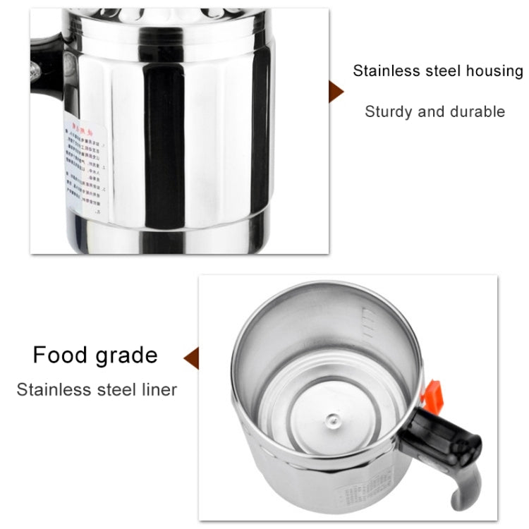 Universal DC 24V Stainless Steel Car Electric Kettle Heated Mug Heating Cup with Charger Cigarette Lighter for Car and Family, Capacity: 1000ML