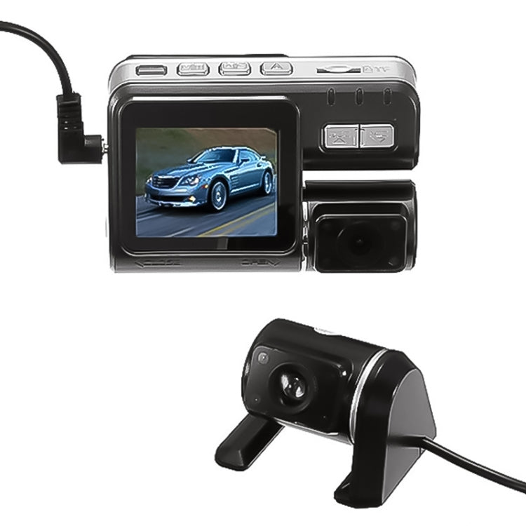 i1000X6 2.0 inch 170 Degrees Wide Angle Double Lens Full HD 1080P Video Car DVR, Support TF Card (32GB Max) / Motion Detection