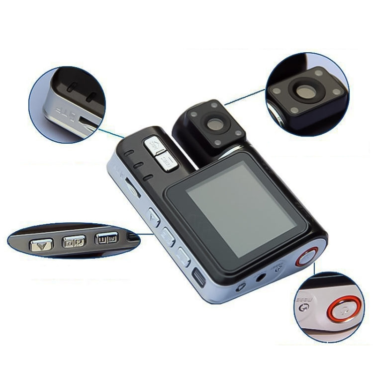 i1000X6 2.0 inch 170 Degrees Wide Angle Double Lens Full HD 1080P Video Car DVR, Support TF Card (32GB Max) / Motion Detection