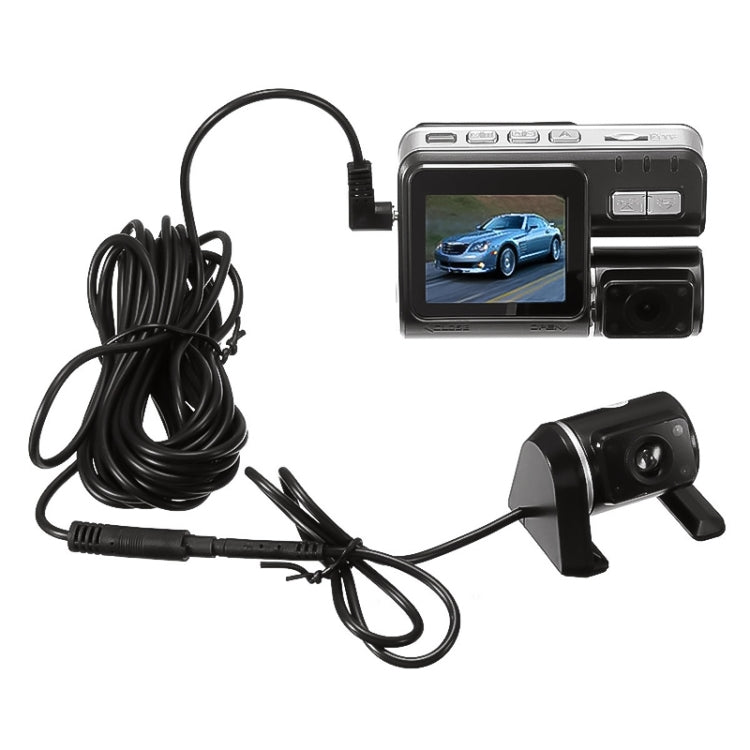 i1000X6 2.0 inch 170 Degrees Wide Angle Double Lens Full HD 1080P Video Car DVR, Support TF Card (32GB Max) / Motion Detection