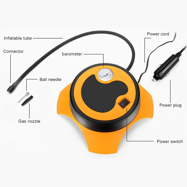 DC12V 120W 10A 50PSI 28 Cylinder Portable Tire Inflator Car Electric Air Compressor Car Tire Pump Inflatable Pump with 3.0m Power Cord