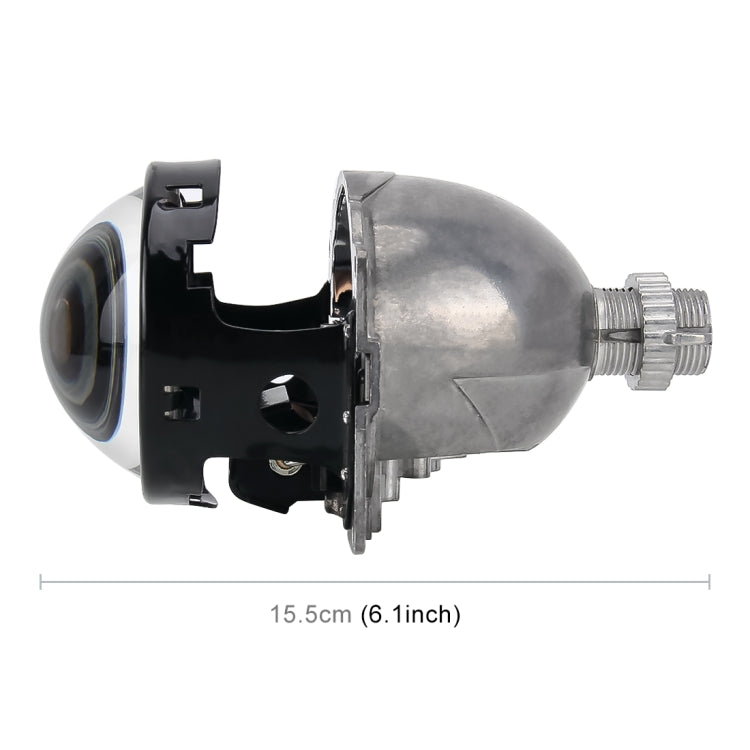 IPHCAR Q7 DC12V 35W 5500K 3.0 inch Non-destructive Modification Bi-Xenon Projector Lens Light with Special Light Bulb for Left Driving