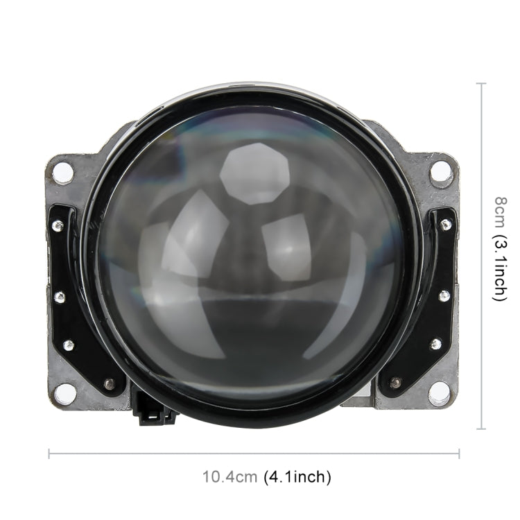IPHCAR Q7 DC12V 35W 5500K 3.0 inch Non-destructive Modification Bi-Xenon Projector Lens Light with Special Light Bulb for Left Driving