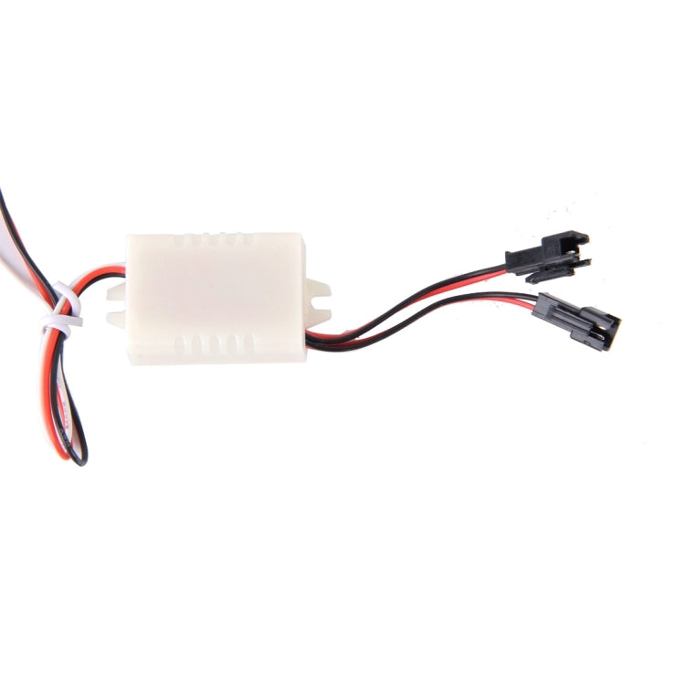 2 PCS HAOYUAN HY-1537 DC 12V 3W 150LM 5000K 4 LEDs Car Flashing DRL Daytime Running Lights Lamp(White Light)