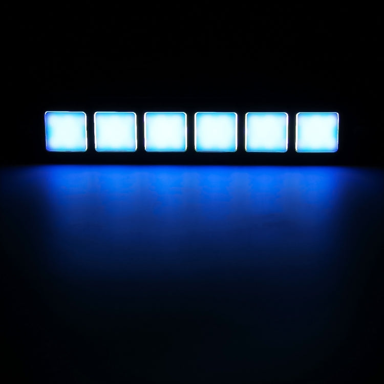 2 PCS DC 12V 7.4W Square Shape LED Daytime Running Lights Lamp COB LEDs